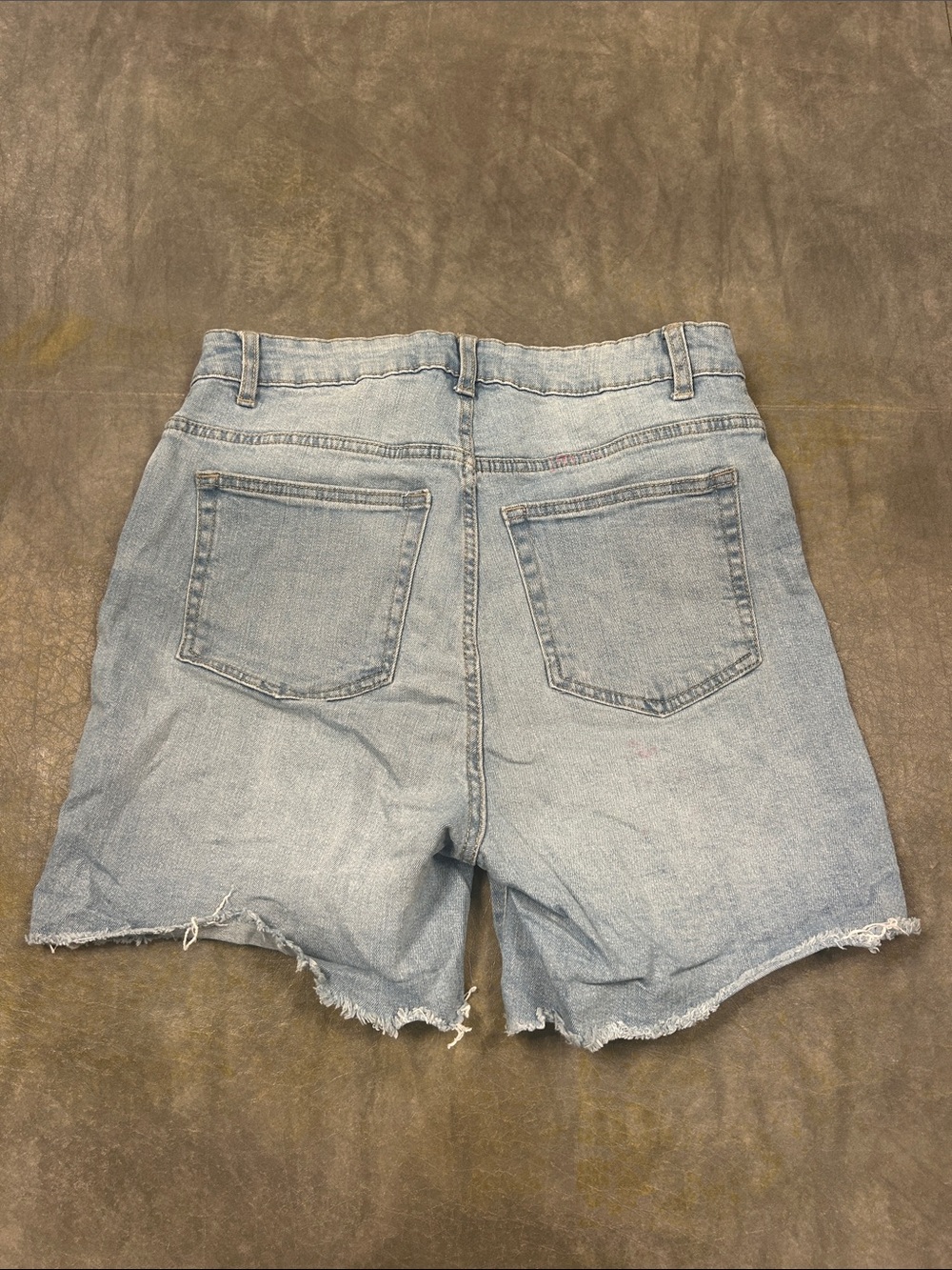 Dunnes light wash frayed-hem denim shorts - Picture 2 of 6